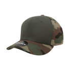 6 Panel Mid Profile Structured Camo Cap