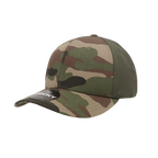 6 Panel Mid Profile Structured Camo Cap