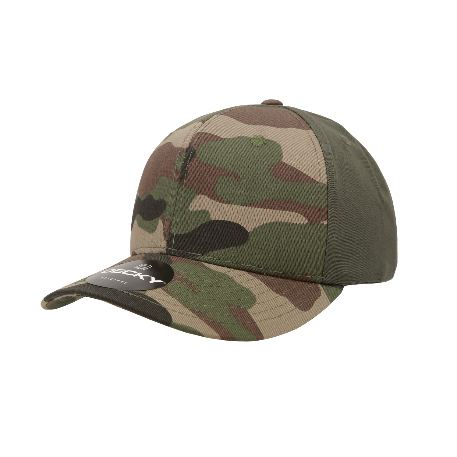 6 Panel Mid Profile Structured Camo Cap