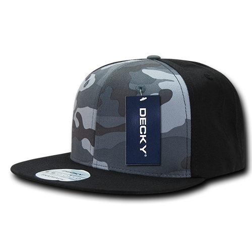 6 Panel High Profile Structured Camo Snapback