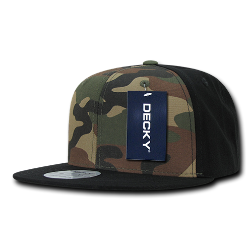 6 Panel High Profile Structured Camo Snapback
