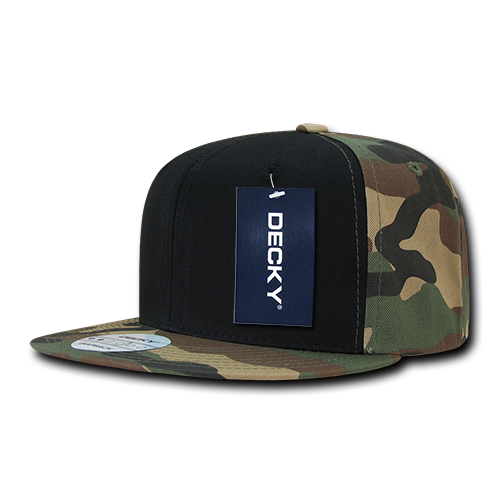 6 Panel High Profile Structured Camo Snapback