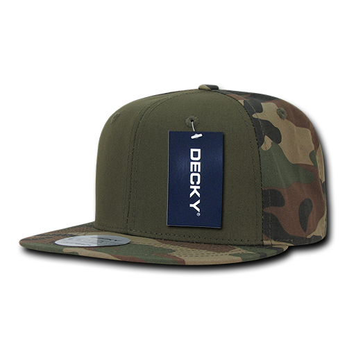 6 Panel High Profile Structured Camo Snapback