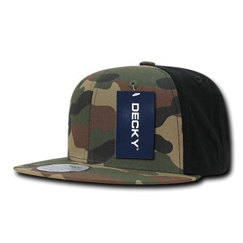 6 Panel High Profile Structured Camo Snapback