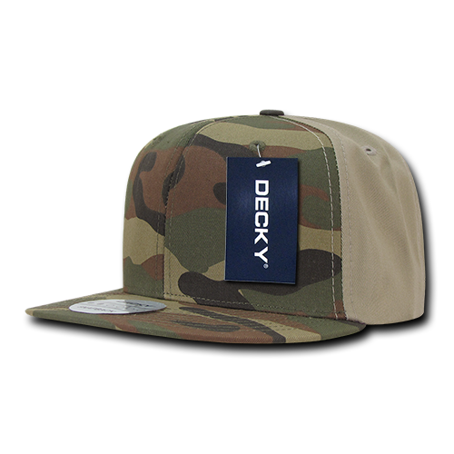 6 Panel High Profile Structured Camo Snapback