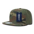6 Panel High Profile Structured Camo Snapback