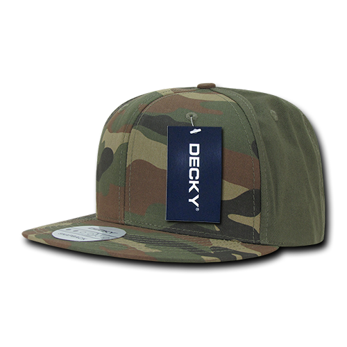 6 Panel High Profile Structured Camo Snapback
