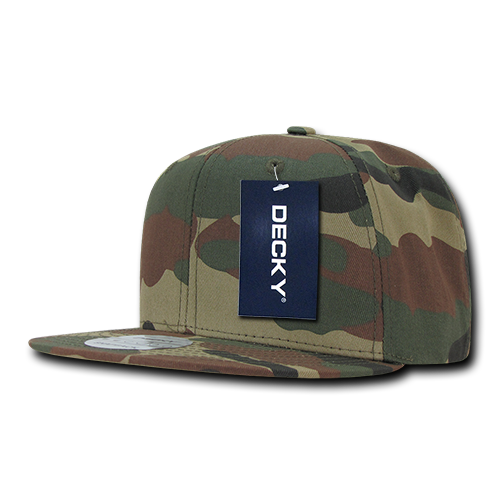 6 Panel High Profile Structured Camo Snapback