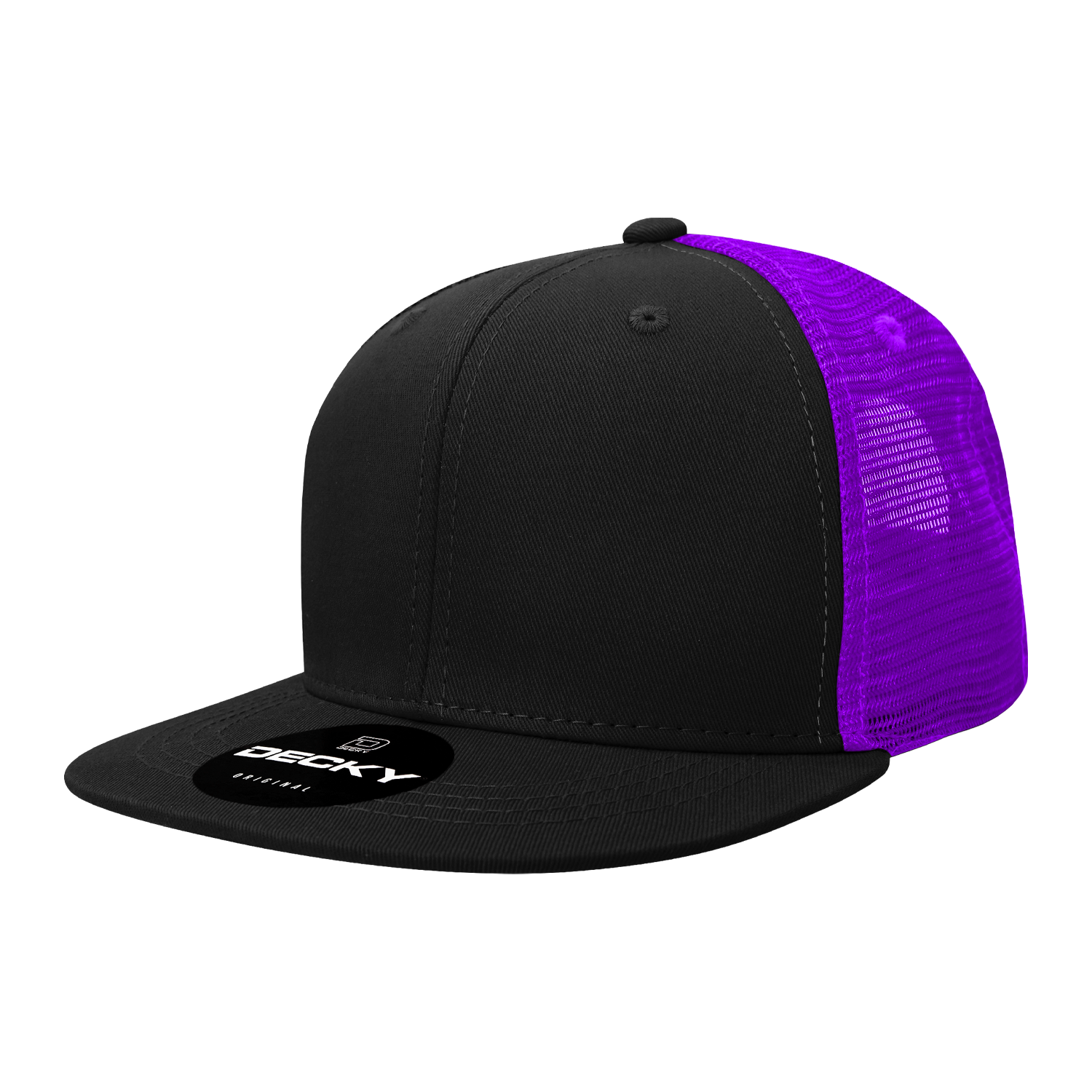 6 Panel High Profile Structured Acrylic/Polyester Trucker