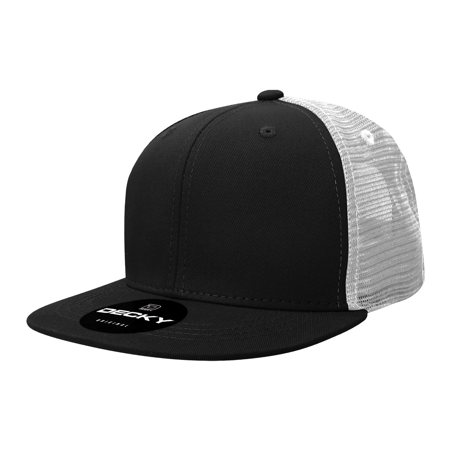 6 Panel High Profile Structured Acrylic/Polyester Trucker