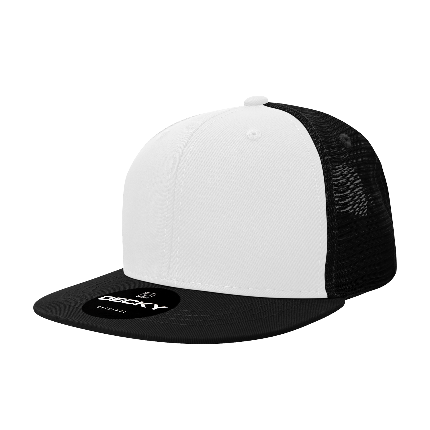 6 Panel High Profile Structured Acrylic/Polyester Trucker