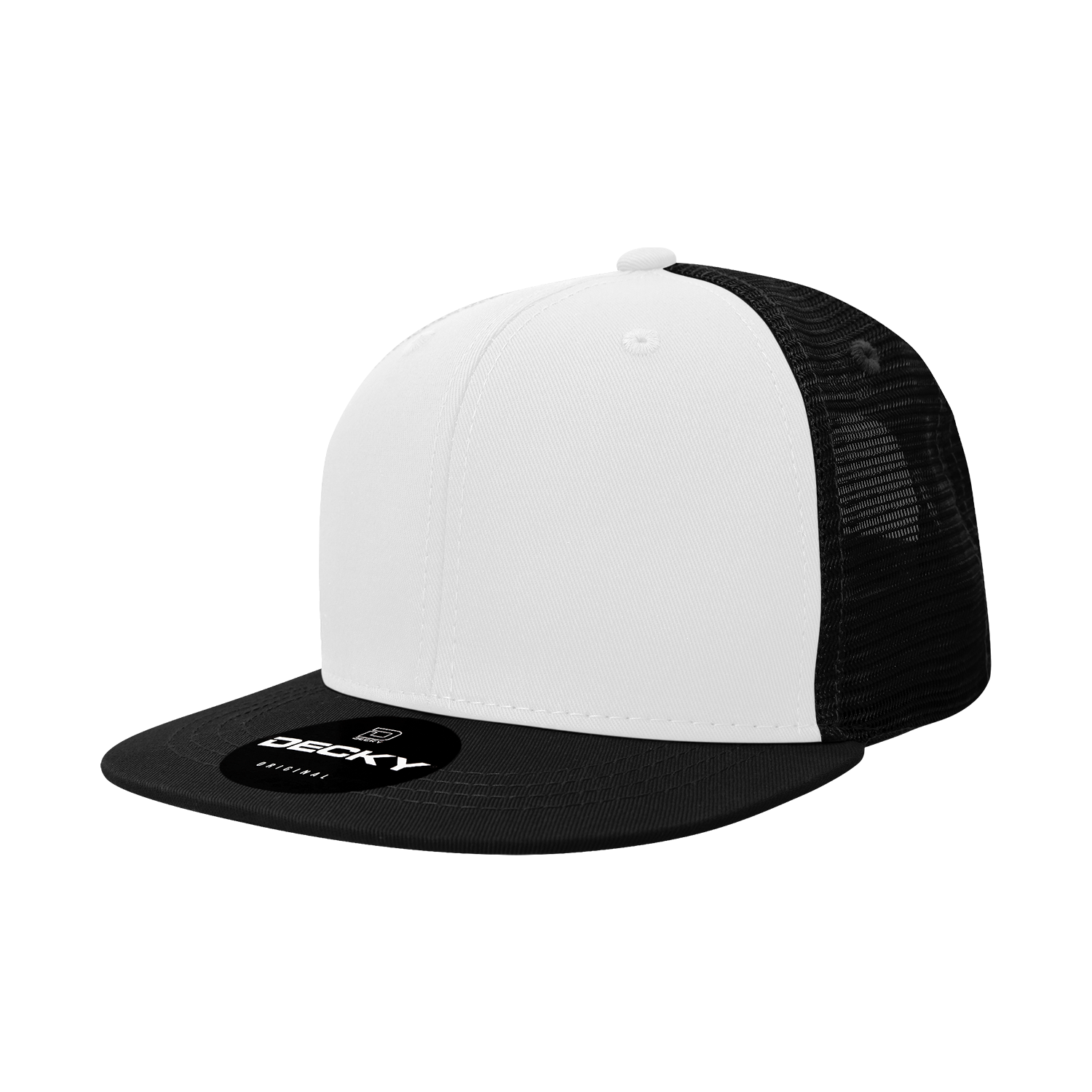 6 Panel High Profile Structured Acrylic/Polyester Trucker