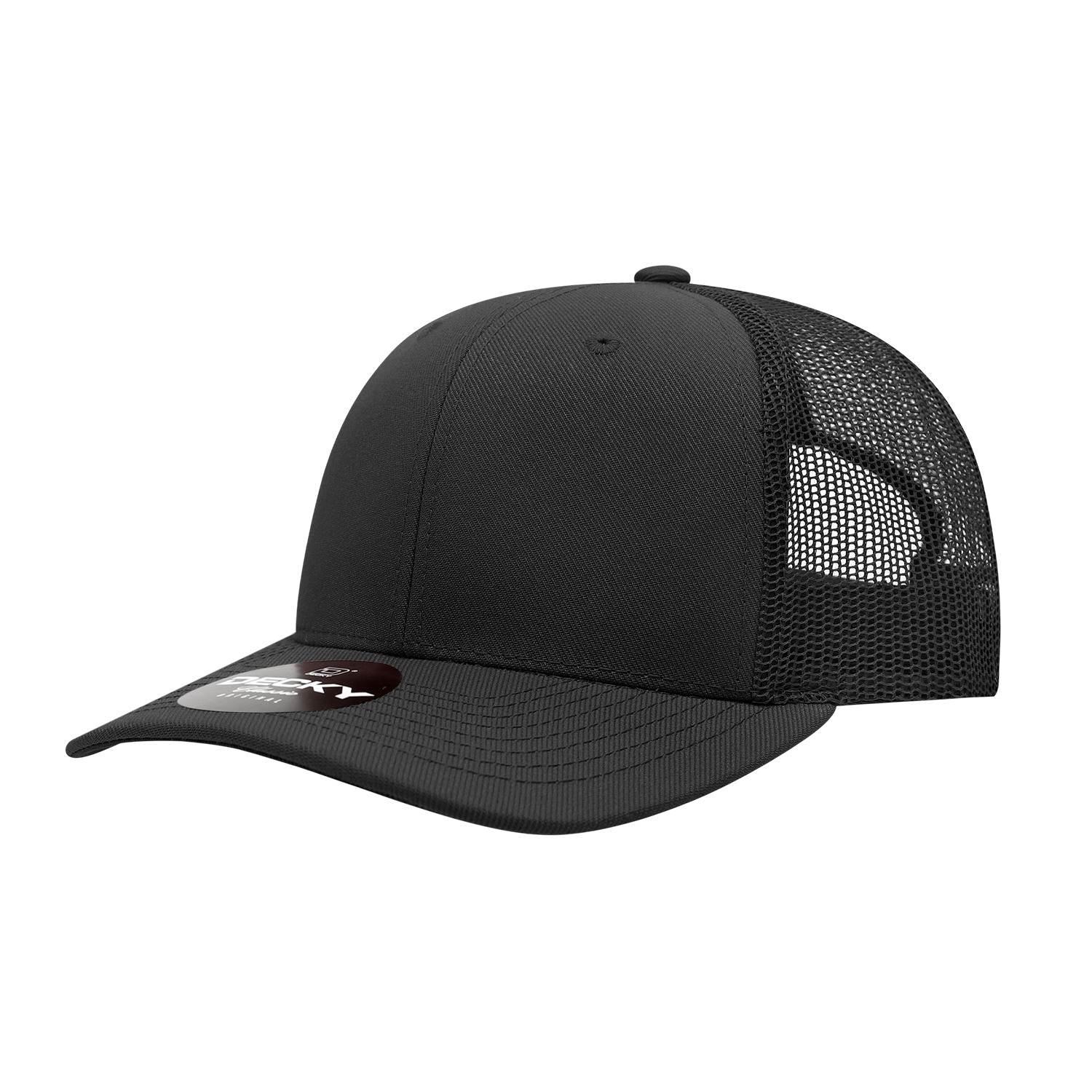 6 Panel Mid Profile Structured Acrylic/Polyester Trucker