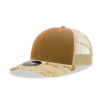 6 Panel Mid Profile Structured Camo Trucker