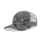6 Panel Mid Profile Structured Camo Trucker