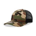 6 Panel Mid Profile Structured Camo Trucker