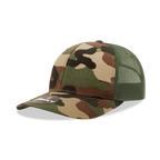 6 Panel Mid Profile Structured Camo Trucker