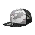 6 Panel High Profile Structured Camo Trucker