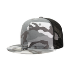 6 Panel High Profile Structured Camo Trucker