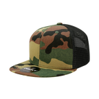 6 Panel High Profile Structured Camo Trucker