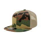 6 Panel High Profile Structured Camo Trucker