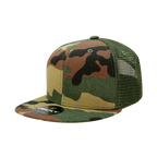 6 Panel High Profile Structured Camo Trucker