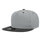 5 Panel High Profile Structured Cotton Blend Snapback