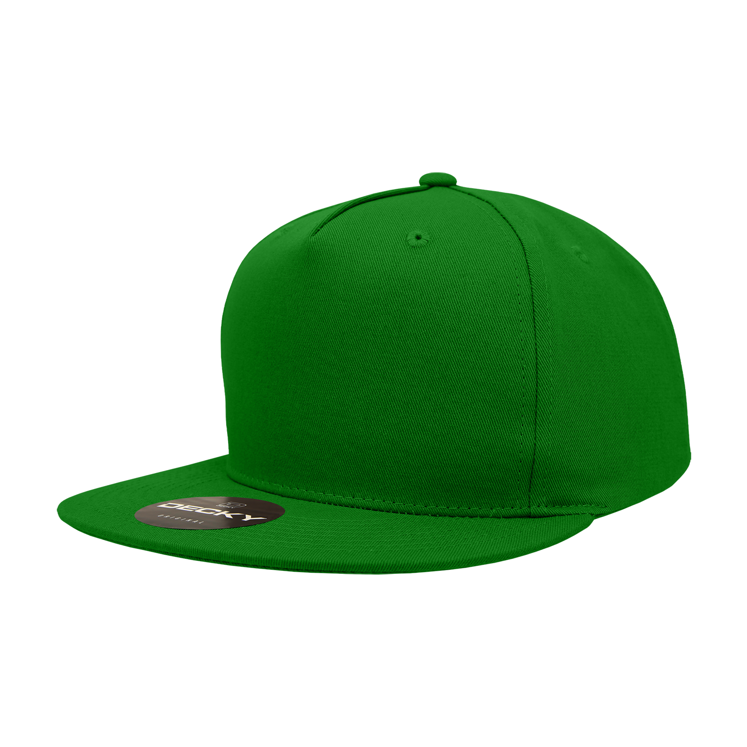 5 Panel High Profile Structured Cotton Blend Snapback