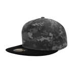 5 Panel High Profile Structured Cotton Blend Snapback