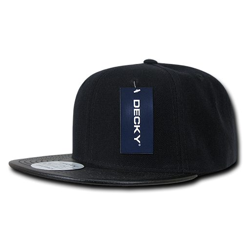 6 Panel High Profile Structured Vinyl Snapback