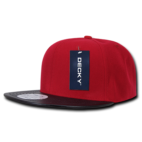 6 Panel High Profile Structured Vinyl Snapback