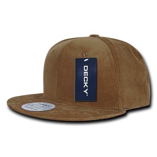 6 Panel High Profile Structured Corduroy Snapback