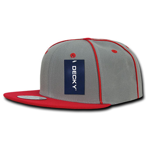 6 Panel High Profile Structured Piped Snapback