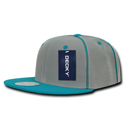 6 Panel High Profile Structured Piped Snapback