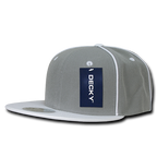 6 Panel High Profile Structured Piped Snapback