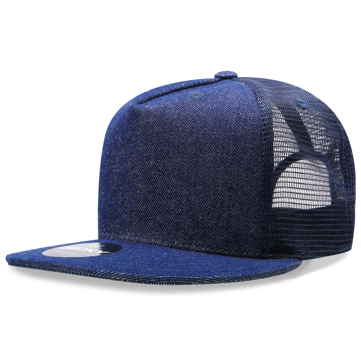 5 Panel High Profile Structured Denim Trucker