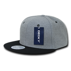 6 Panel High Profile Structured Melton Snapback