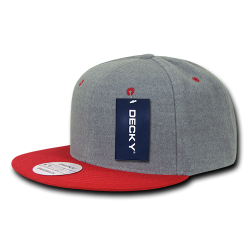 6 Panel High Profile Structured Melton Snapback