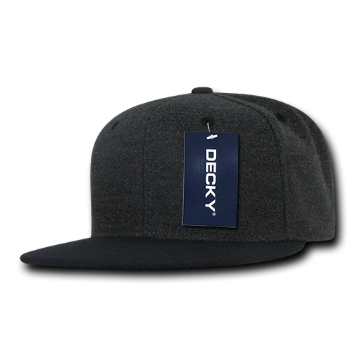6 Panel High Profile Structured Melton Snapback