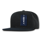 6 Panel High Profile Structured Melton Snapback