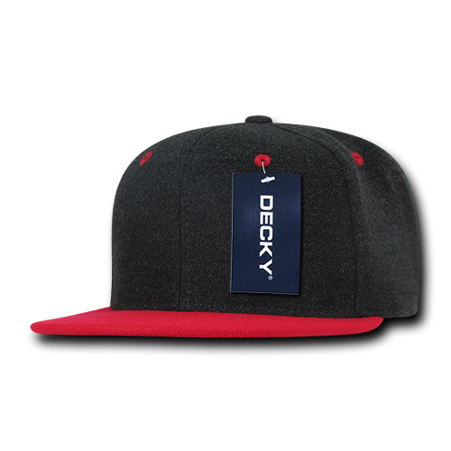 6 Panel High Profile Structured Melton Snapback