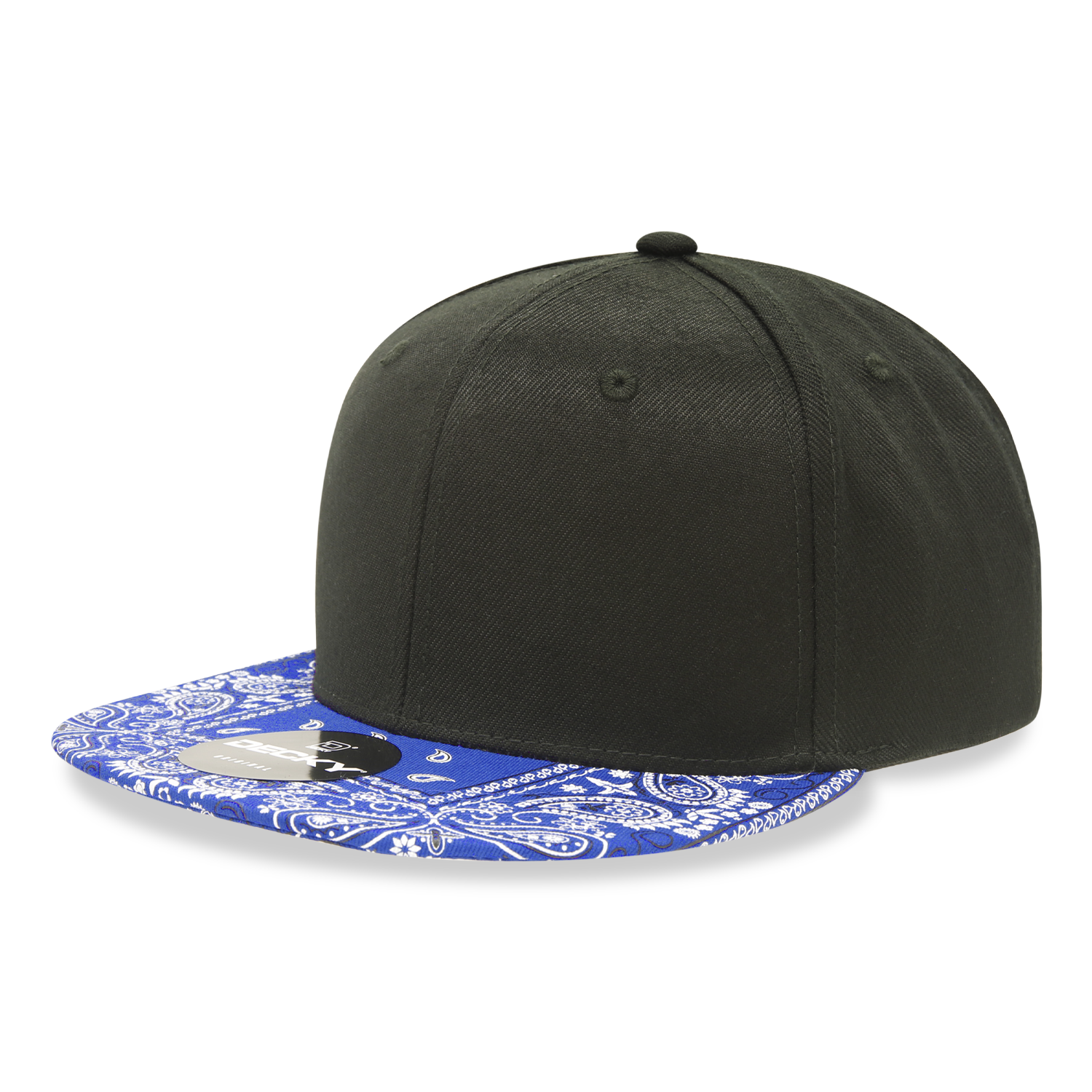 6 Panel High Profile Structured Bandanna Bill Snapback
