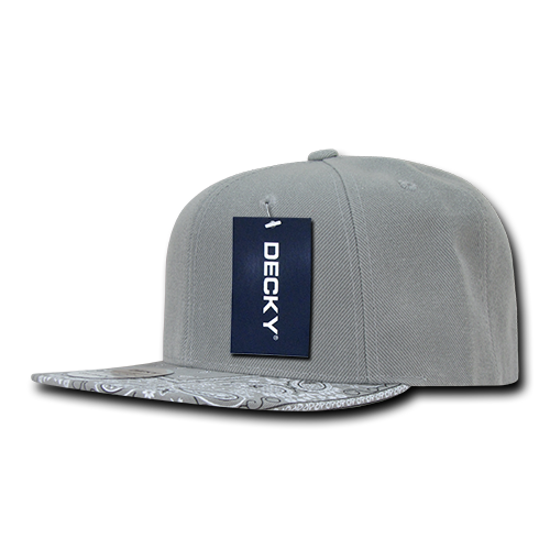 6 Panel High Profile Structured Bandanna Bill Snapback