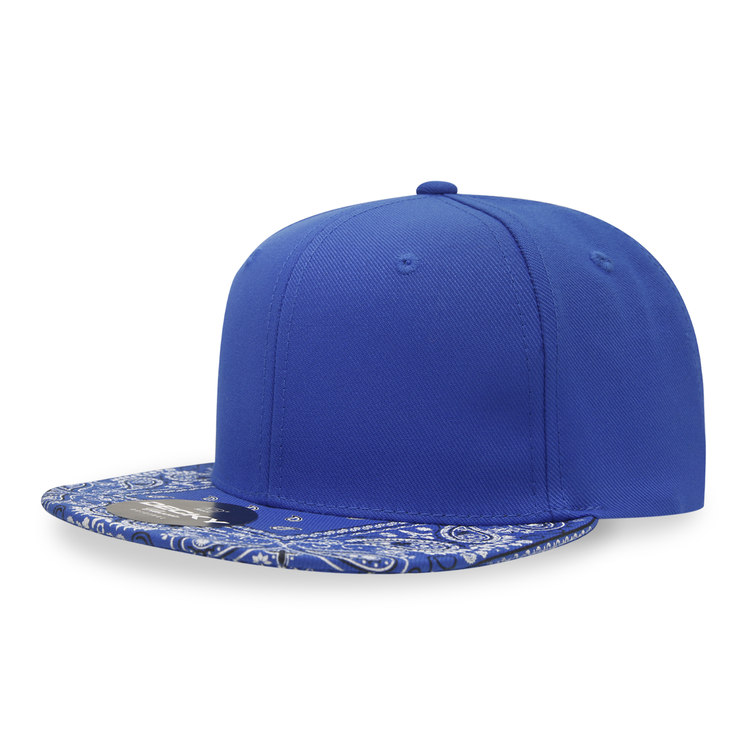 6 Panel High Profile Structured Bandanna Bill Snapback