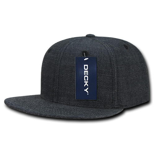 6 Panel High Profile Structured Denim Snapback