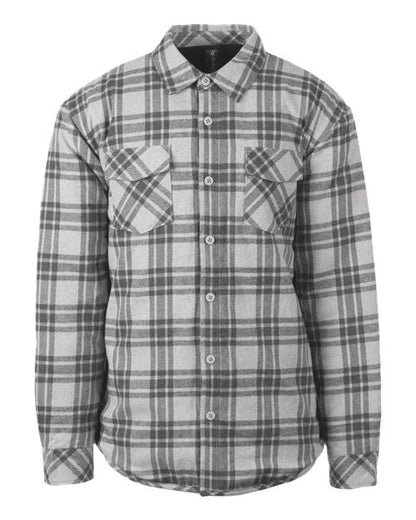 Men's Quilted Flannel Shirt Jacket
