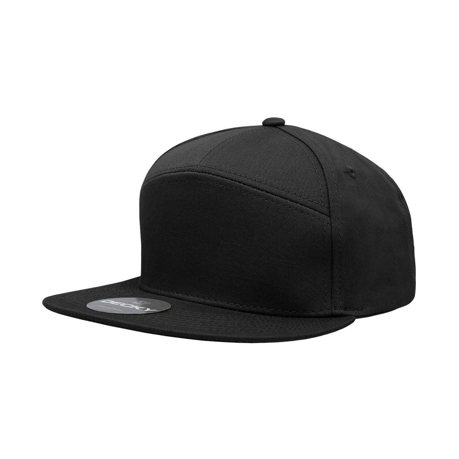 7 Panel High Profile Structured Cotton Blend Cap