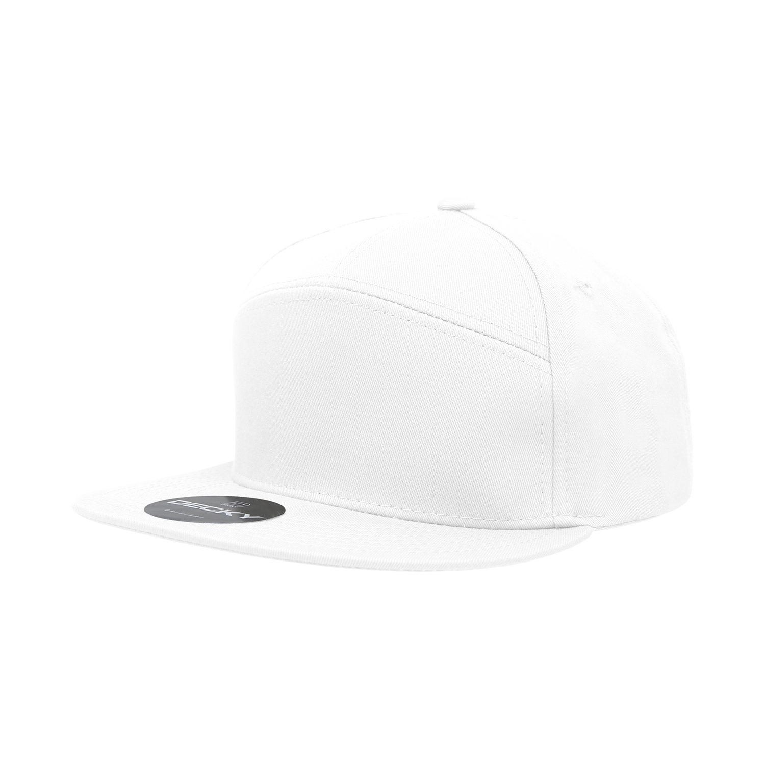 7 Panel High Profile Structured Cotton Blend Cap