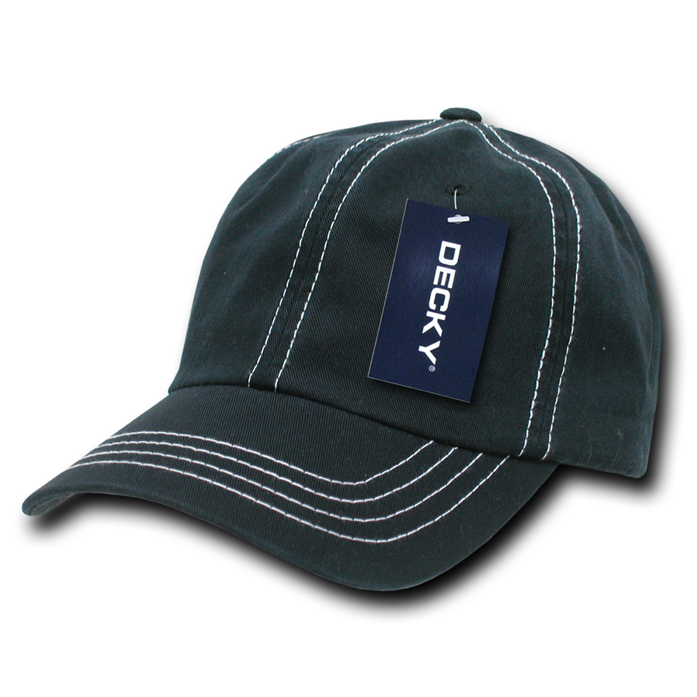 6 Panel Low Profile Relaxed Contra-Stitch Dad Hat