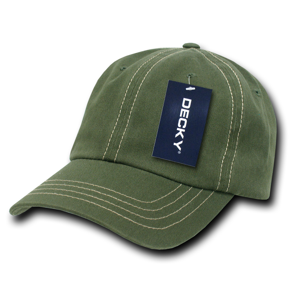 6 Panel Low Profile Relaxed Contra-Stitch Dad Hat